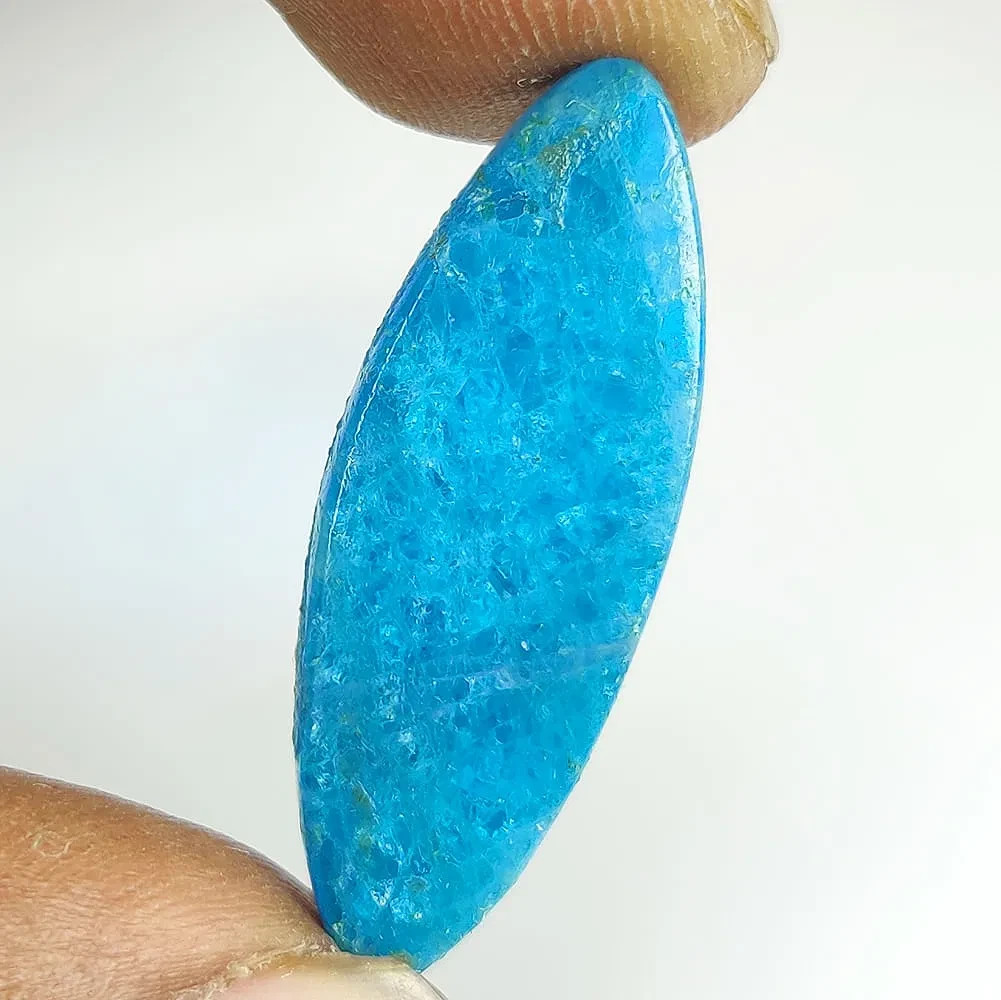 Natural Blue Apatite Marquise Cab, 15.79ct, Top Class