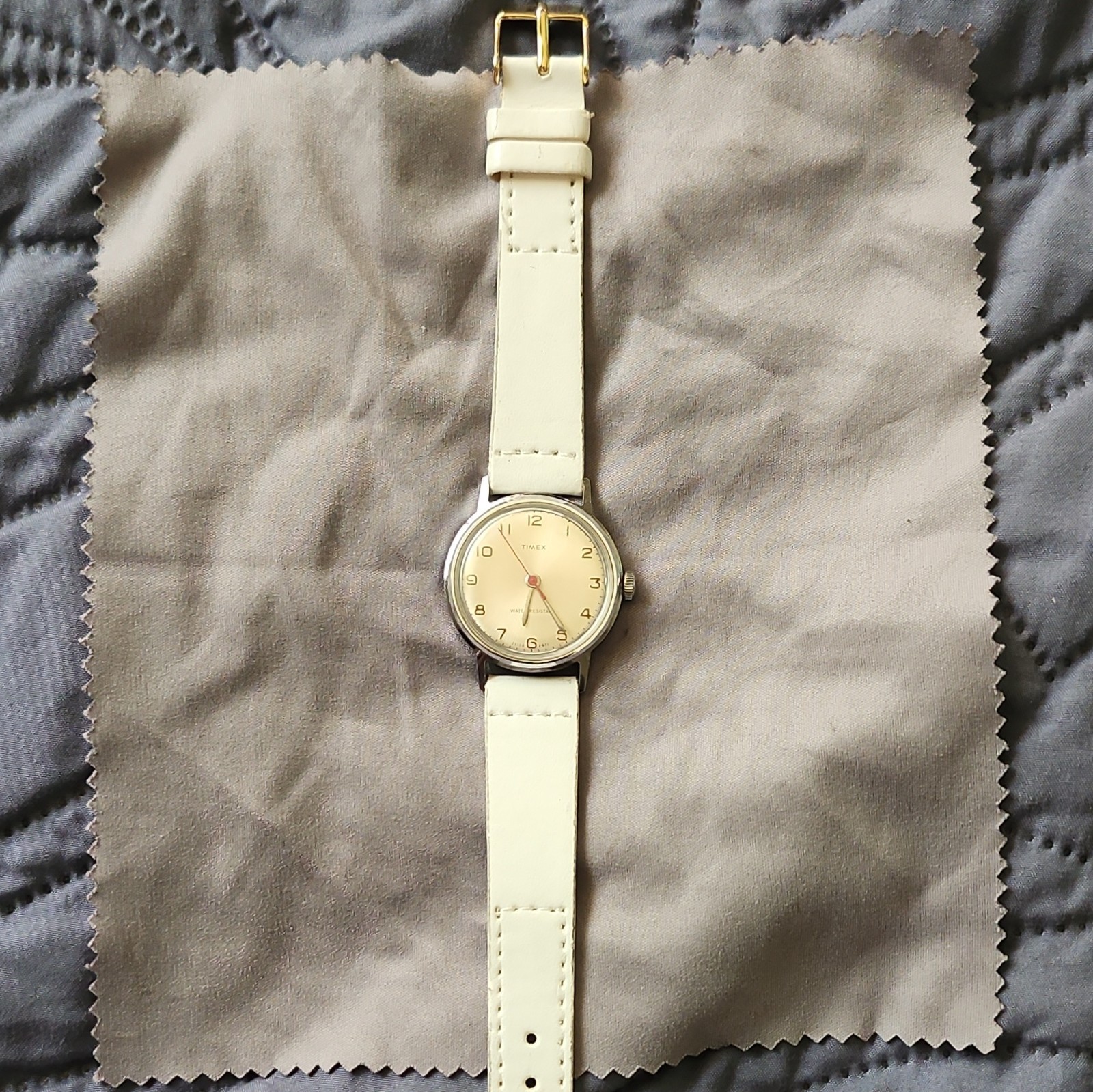Rare Timex (Sprite) Vintage 1950s Mechanical (Manual Wind) WR Silver RUNNING