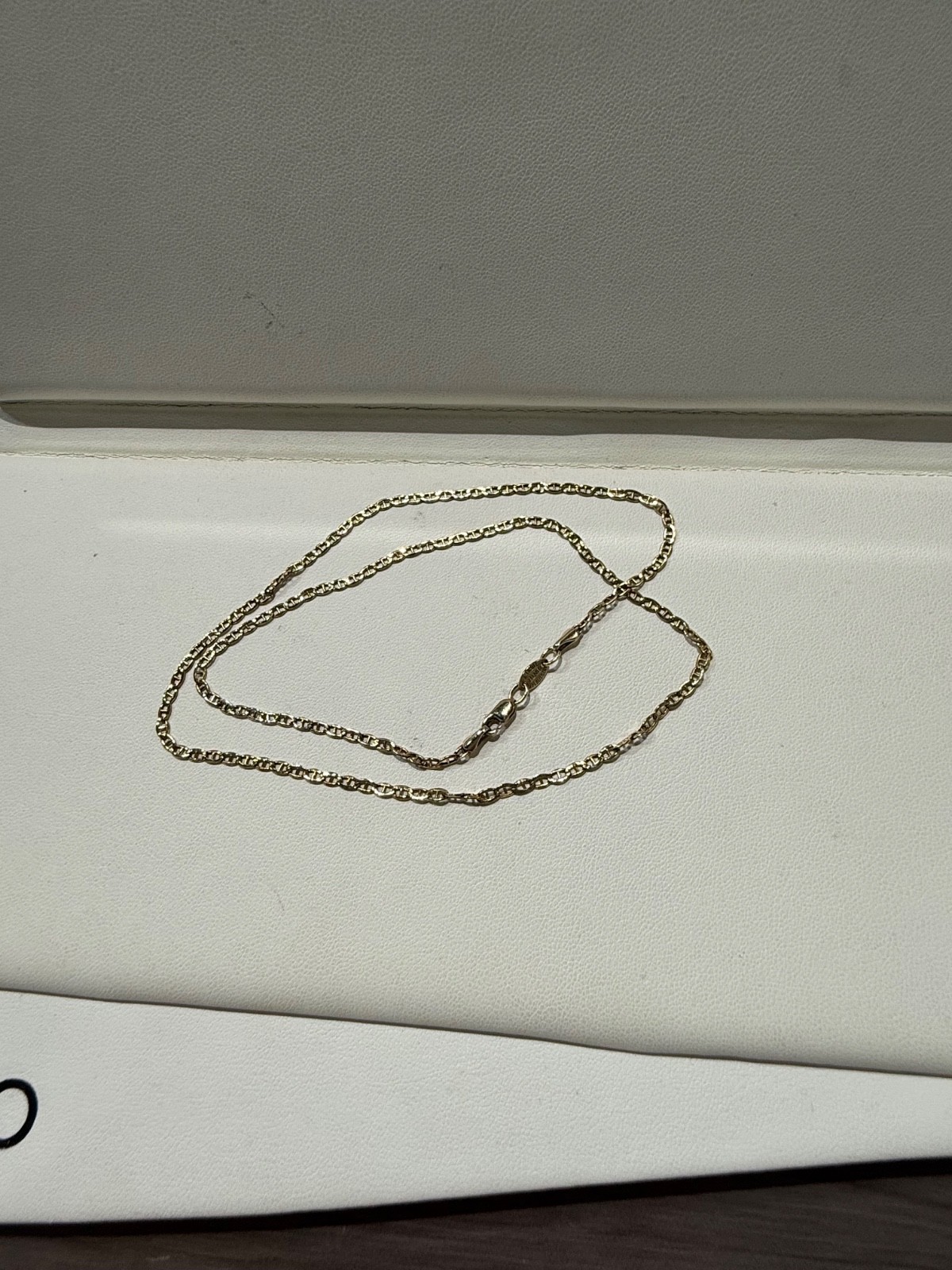925 1/10 14 Kt mariner link Necklace
