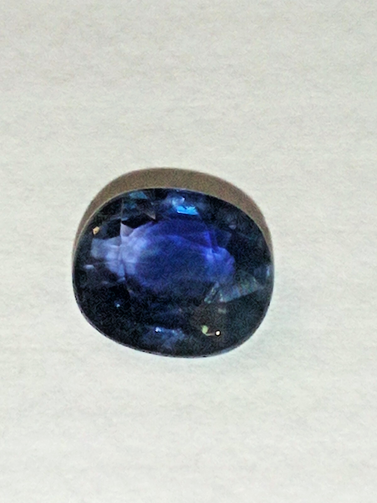 Blue Sapphire 1.36ct Madagascar Oval cut VS clarity deep saturation of color
