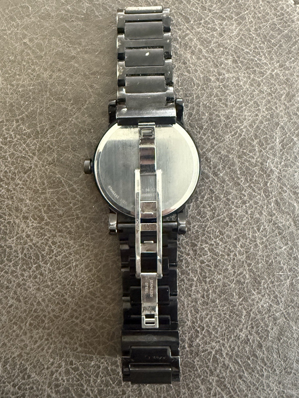 Movado Museum Black Dial Quartz Analog Watch Black SS Bracelet Fixed Bezel
