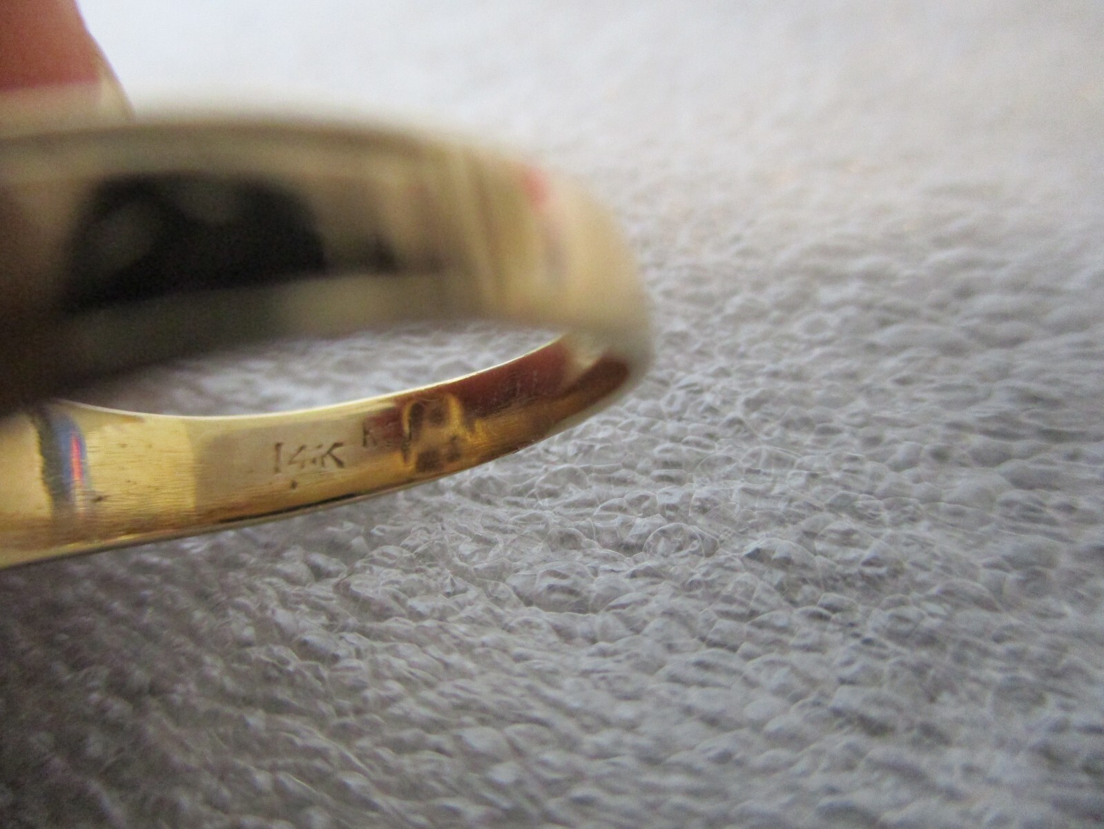 VTG 14K YELLOW GOLD (.30ct APPOX) DIAMOND RING 3 VERTICAL BUTTERCUP SZ 5.5/5.43g