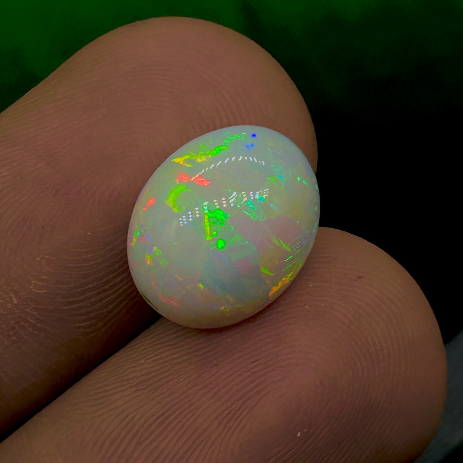 Natural Welo Fire Ethiopian Opal 11×13.50mm Oval Shape Multi Fire Gemstone