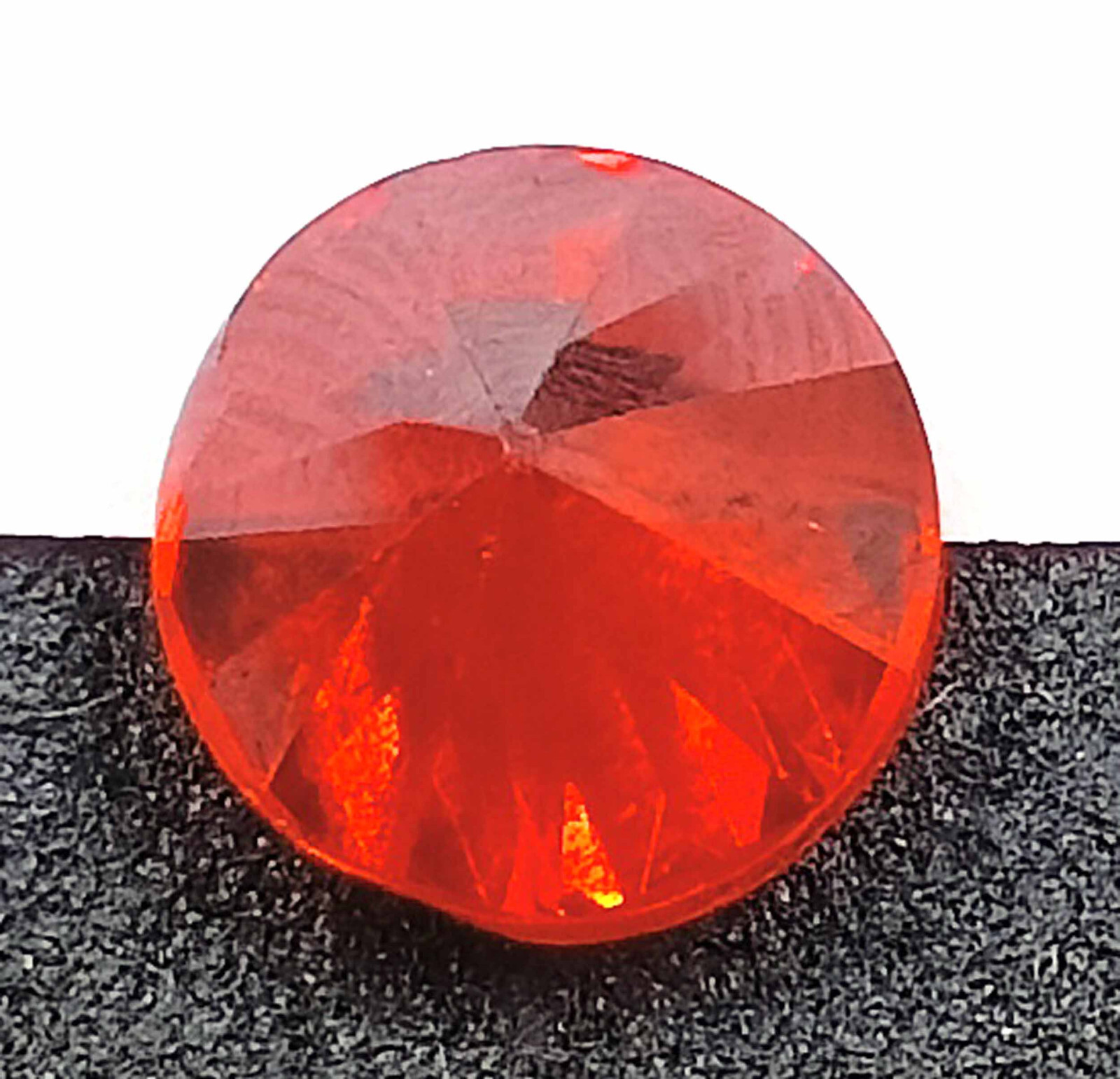 Splendid Stone Round Cut 4.55 Ct Natural Orange Sapphire Ceylon Gemstone Ak