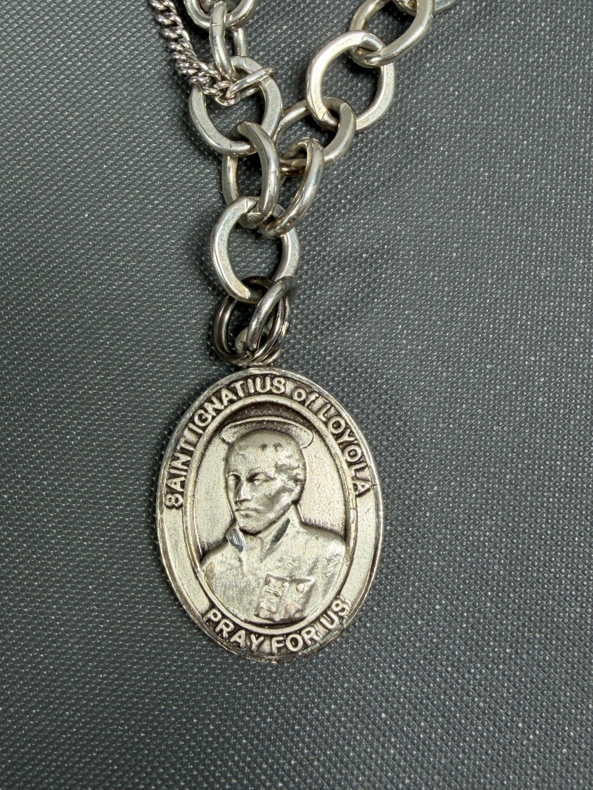 James Avery 925 Sterling Bracelet Bliss St Francis Cecilia Rose Ignatius Charms