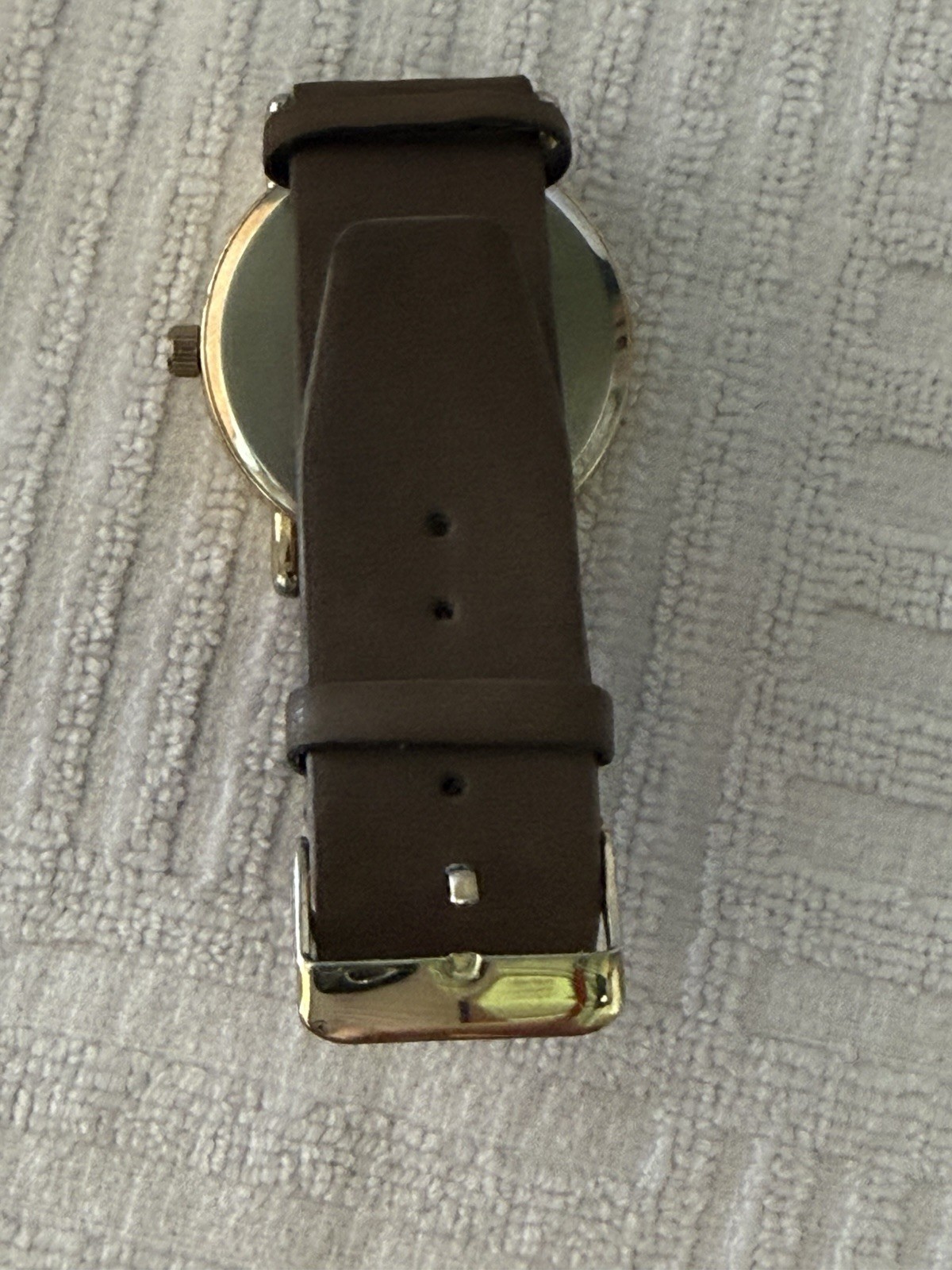 Men’s Military/nautical Style Quartz Watch Japan Movement Gold Tone Bezel w Band