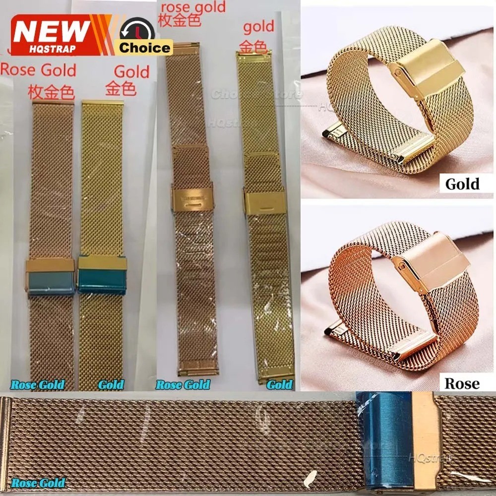 Stainless Steel Mesh Watch Strap Milanese Metal Band 12 14 16 18 20 22 24mm