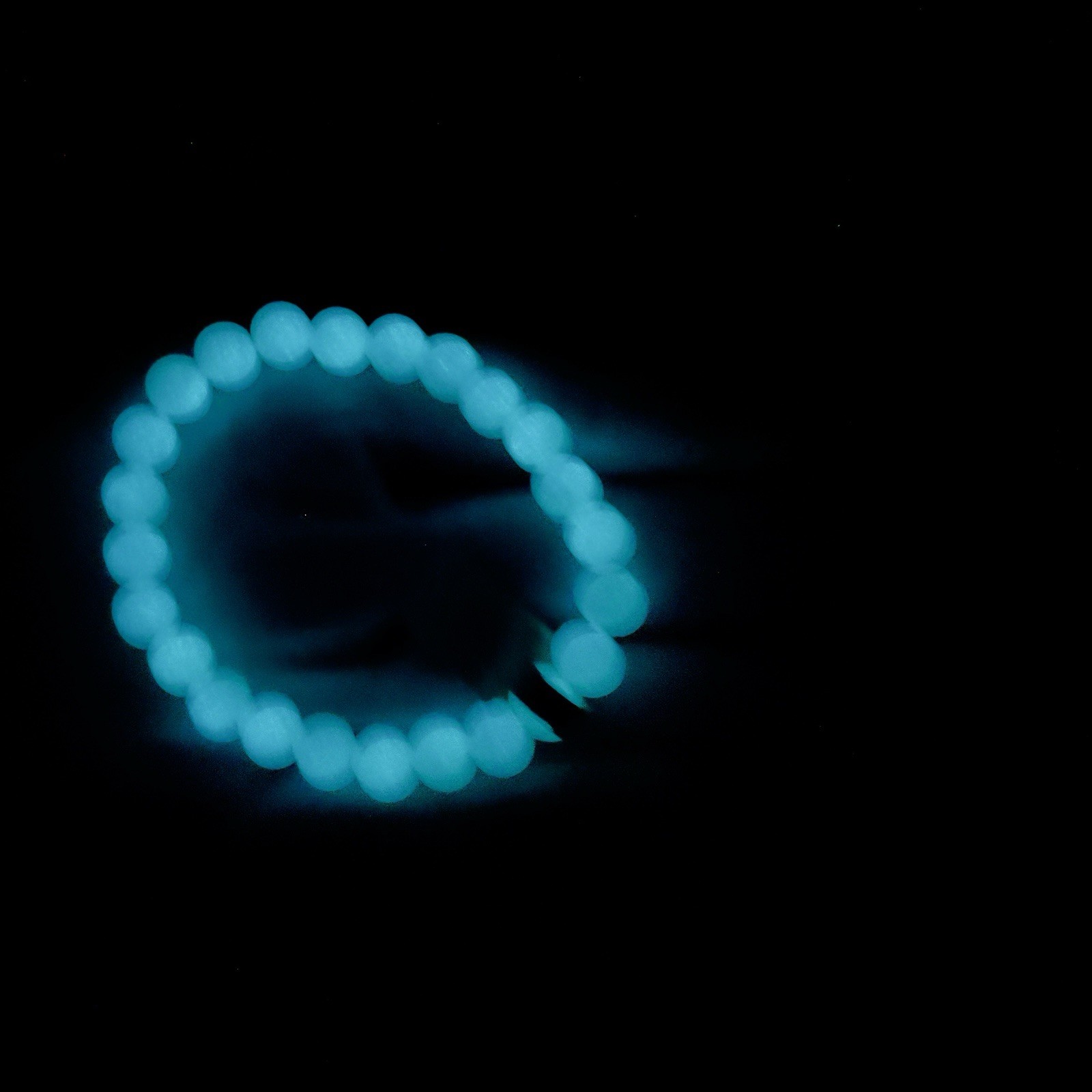 Luminous Bracelet Stone Round Bead Glow In The Dark Jewelry Party Gifts Woman