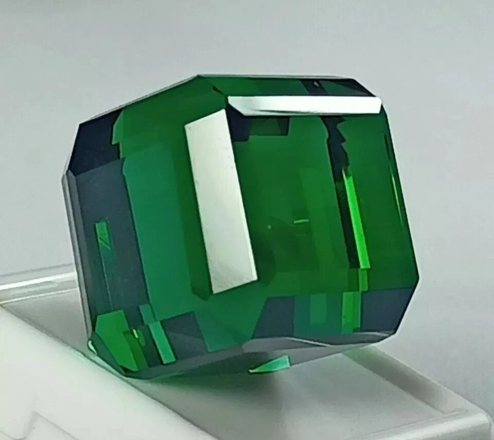 Natural 100 Ct+ Tsavorite Green Garnet Cube Cut Loose Gemstone AAA Certified