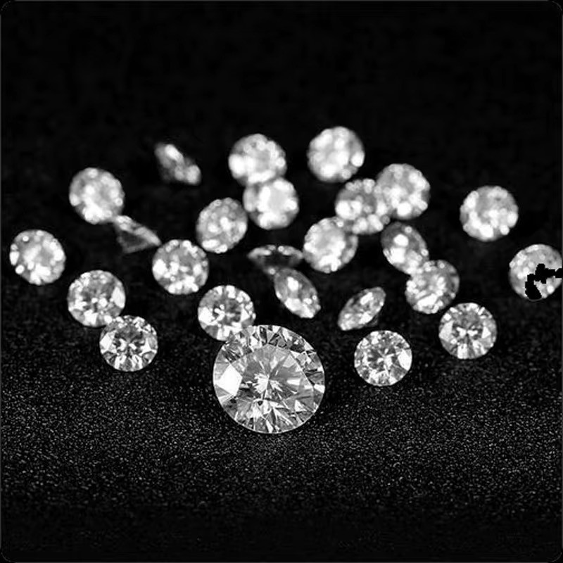 3.5mm to 6mm Round Cut Moissanite Loose Stone, D Color VVS1 Brilliant Sparkle