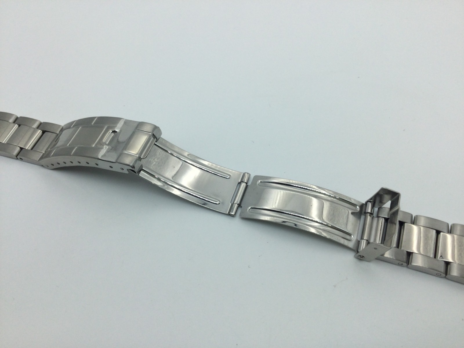20MM OYSTER WATCH BAND FOR ROLEX SUBMARINER S/STEEL FLIP LOCK HOLLOW END LINKS