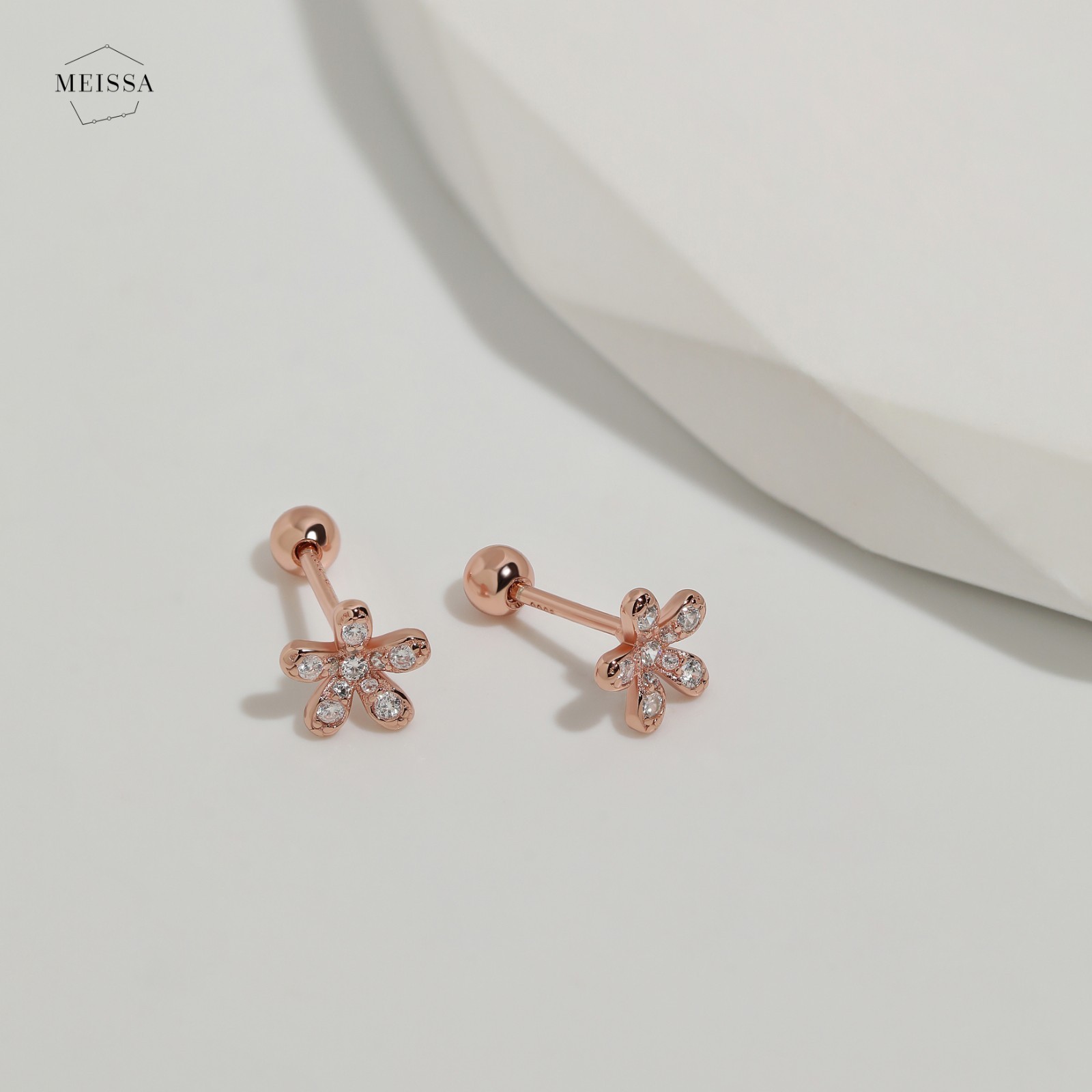 Meissa Cute Ball Back Earrings for Women Girls Kid Toddlers Baby 925 Silver