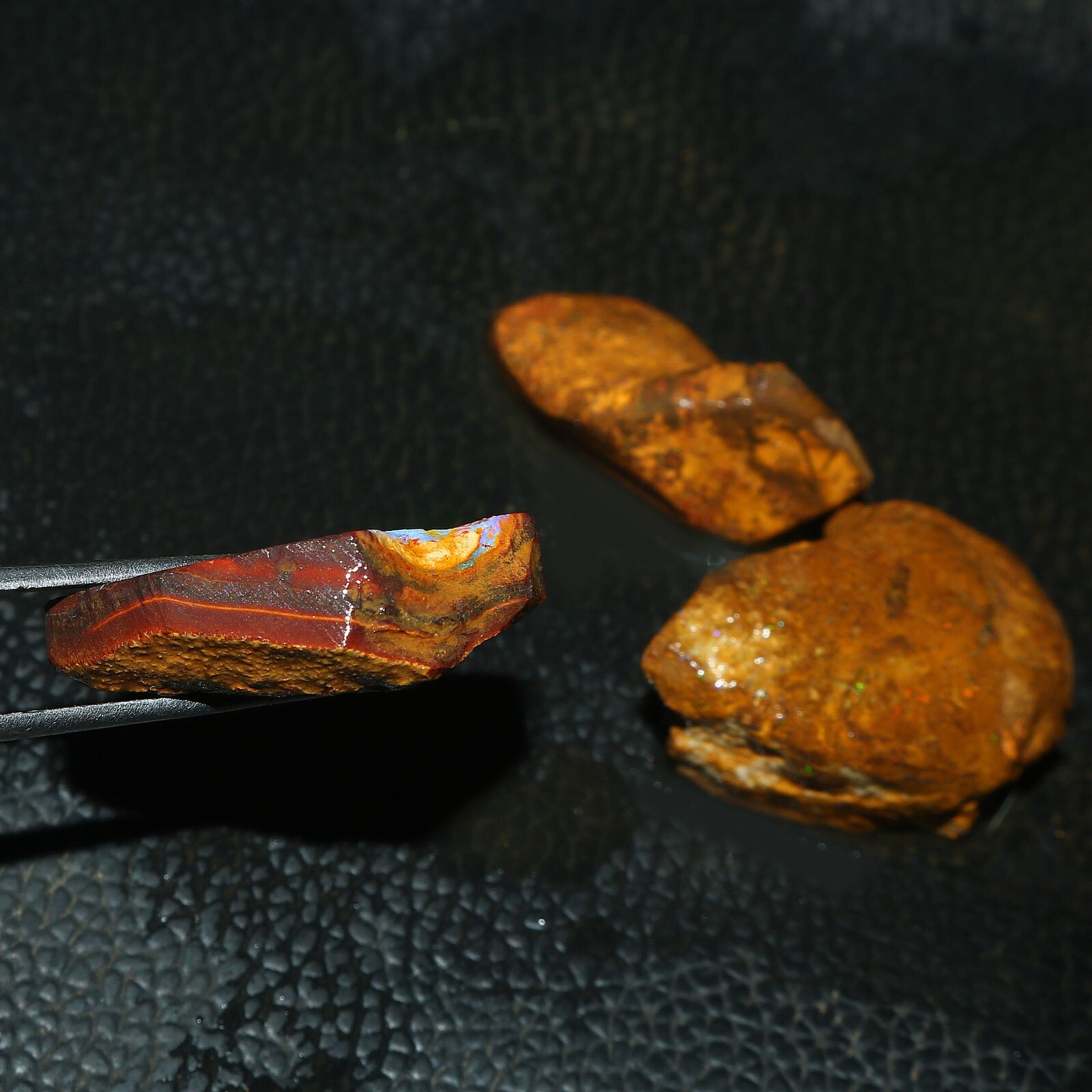Natural Australian Boulder Opal Multi Fire Rough Gemstone 97.70 CtS #182