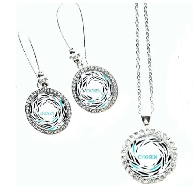 Chosen Pendant Necklace, Swim Against the Current 20″ inch Cable Chain Necklace