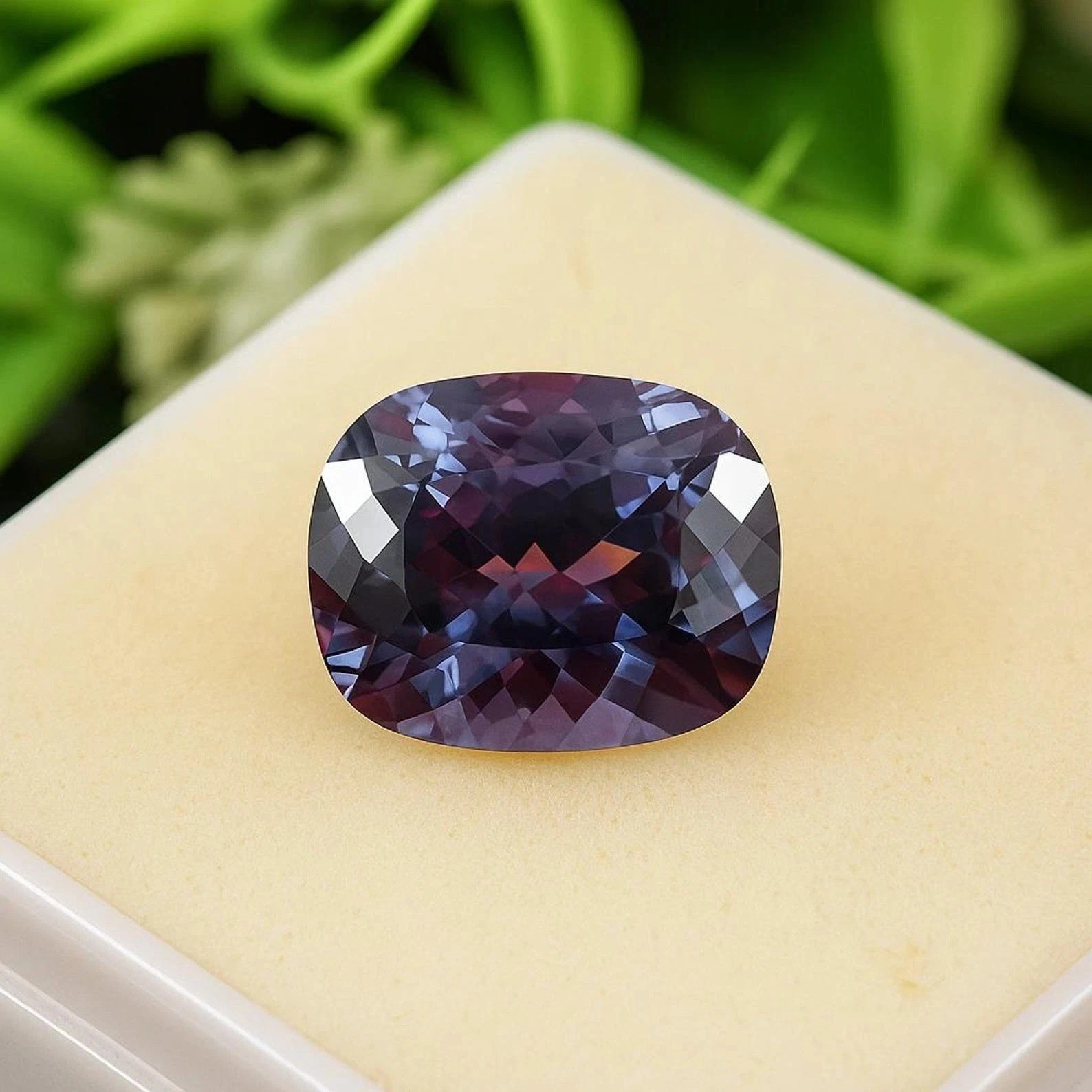 9.42 Ct Natural Alexandrite Cushion Cut Color Change Certified Loose Gemstone