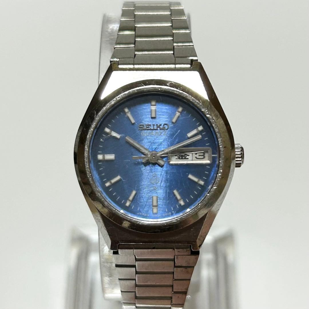 SEIKO JOYFUL 7903-0010 Quartz 23.8mm Stainless Steel Blue Gradient Day Date