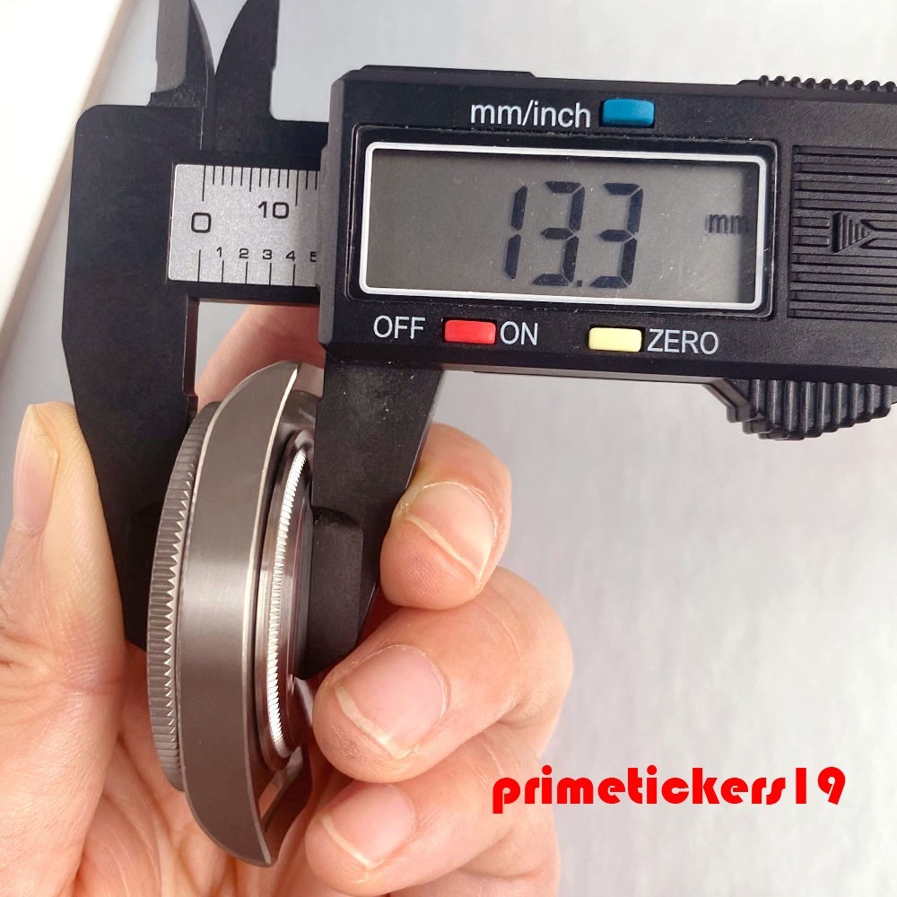 Titanium 42mm Dive Watch Case Black Bezel Sapphire Fit NH35 NH36 NH38 Movt 20BAR