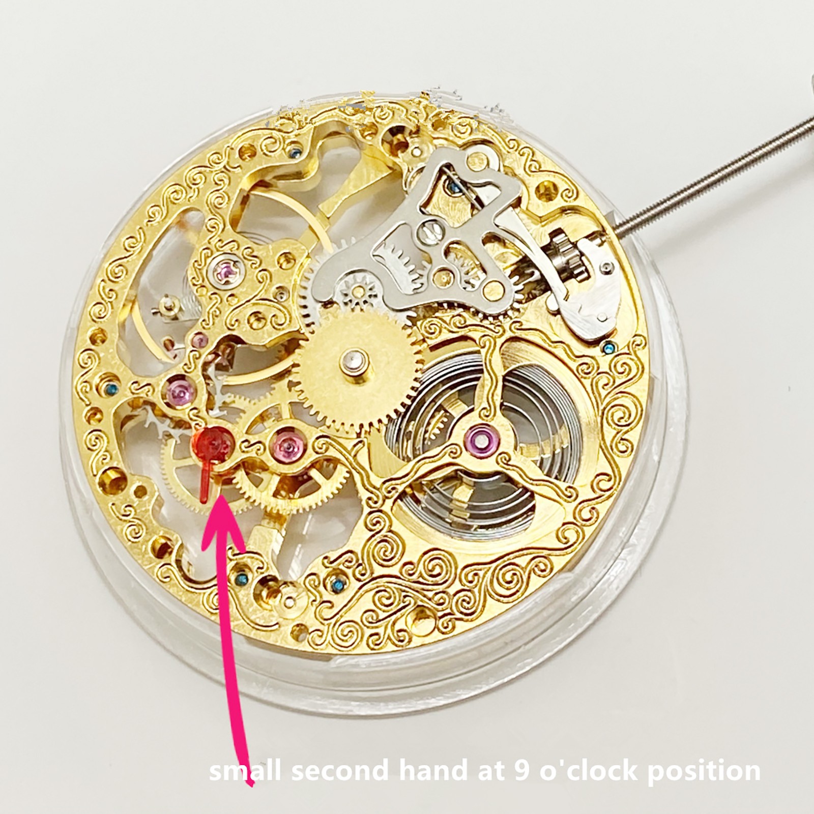 36.6mm 17-Jewel Vintage Hollow Skeleton Mechanical 6497 ST3600 Movement Handwind