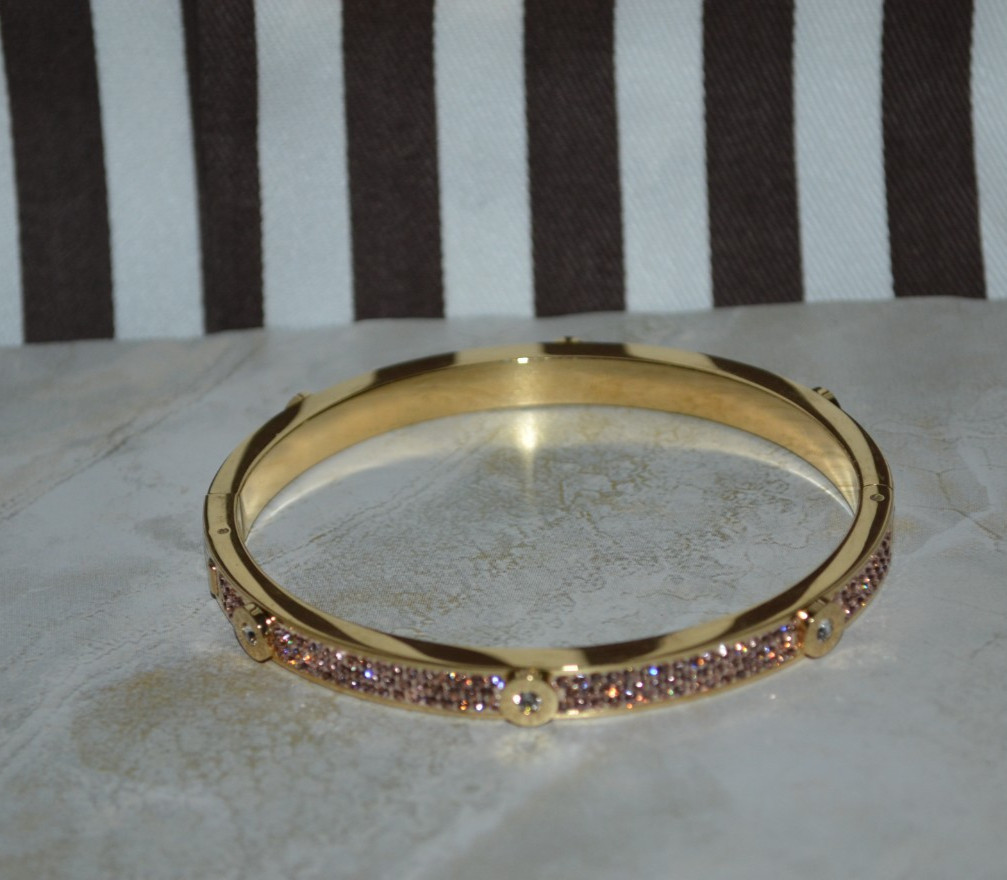 Henri Bendel Miss Bendel Pave Bangle Bracelet
