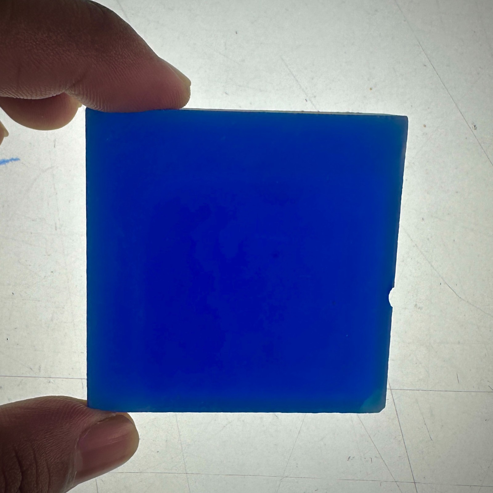 130 G Cobalt Blue YAG CERAMIC ( Yttrium Aluminum Garnet ) ROUGH LAB CREATED