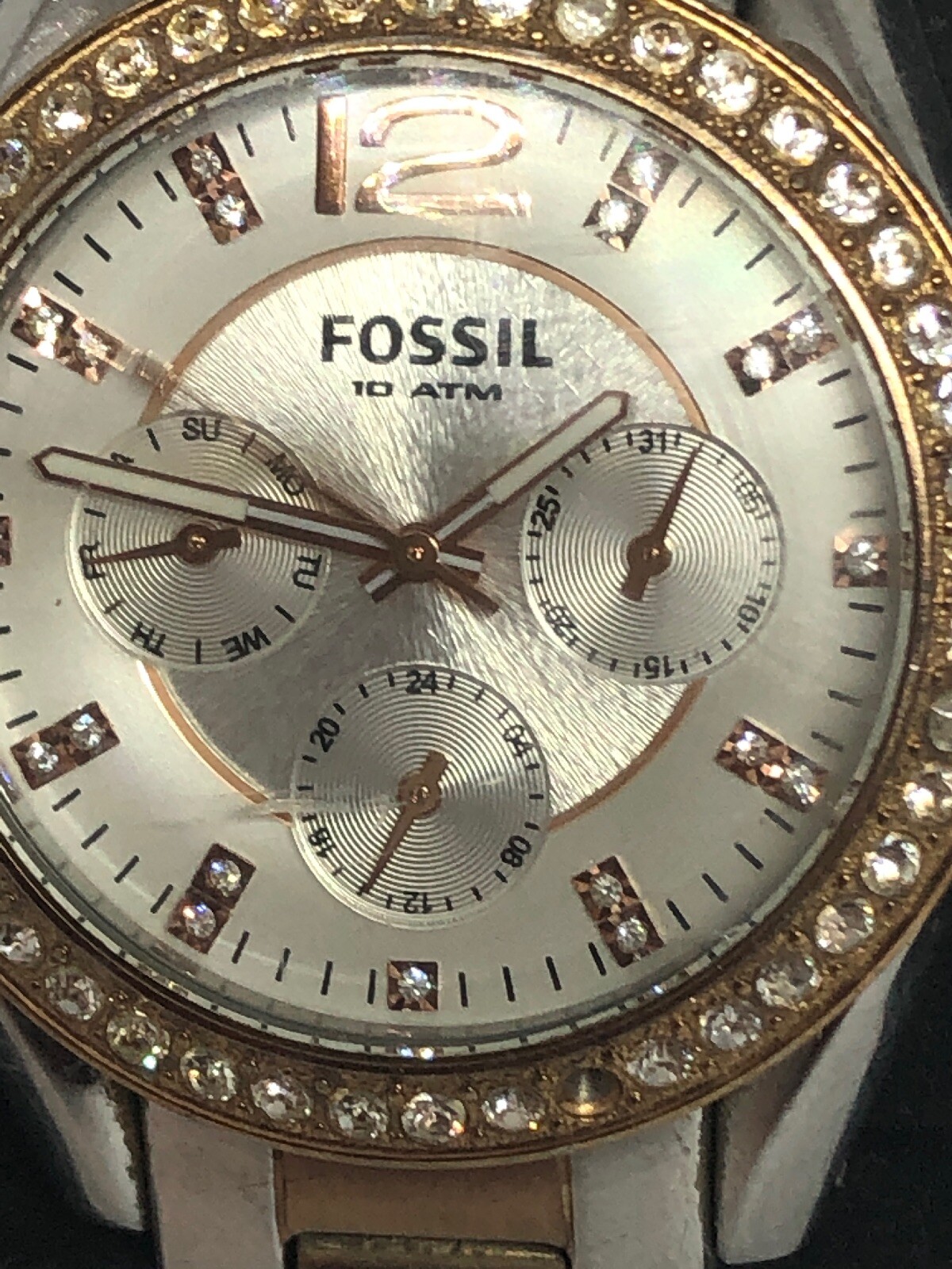 Fossil ES2787 Women’s Stainless Steel Analog Silver Dial Quartz Wrist Watch HG23
