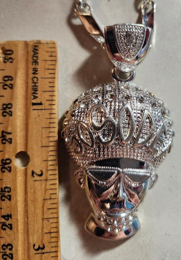 MIP- So So Def Music chrome plated pendant/ matching 30 inch hip hop chain