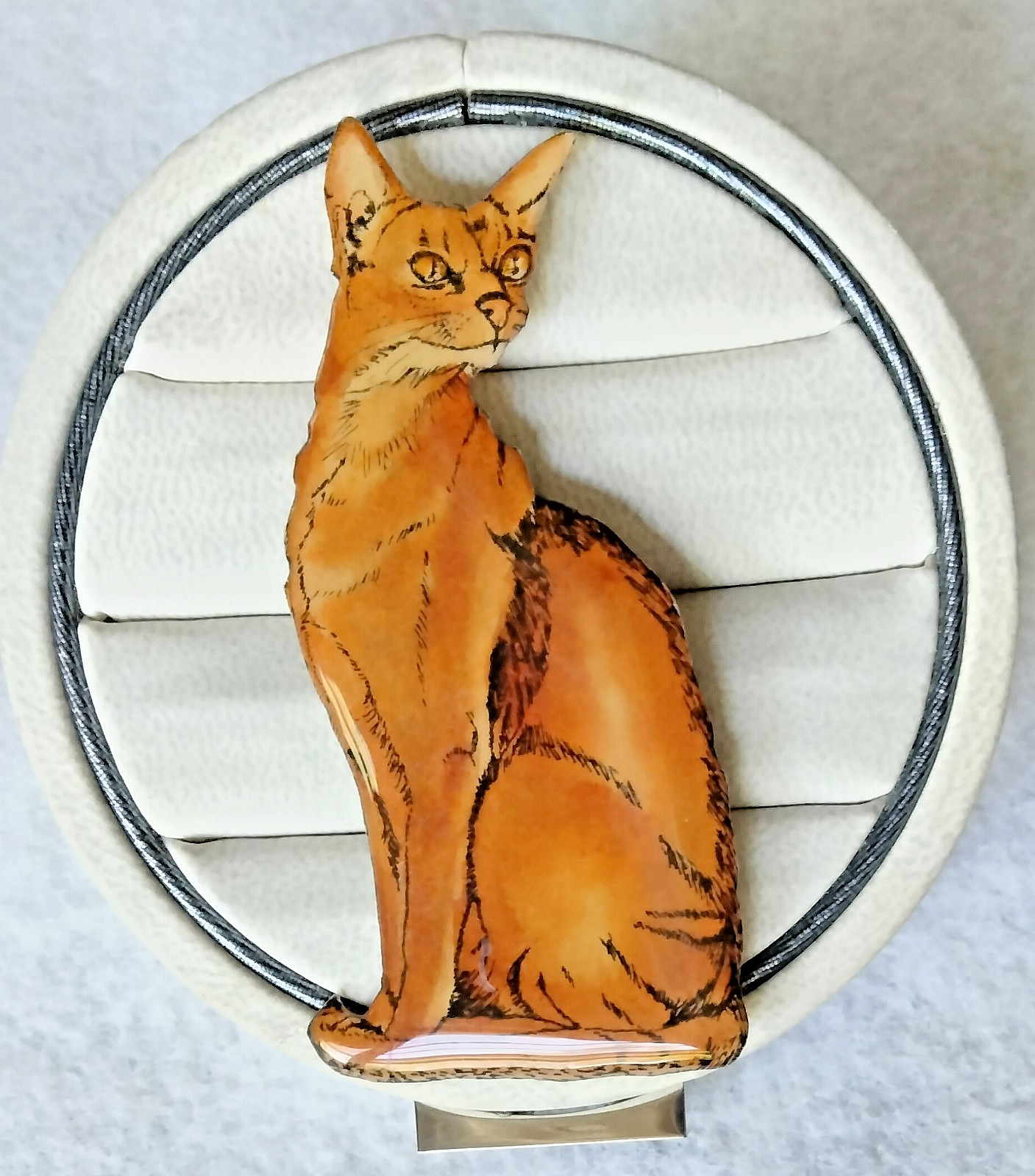 Vintage Studio of B. Moreno “Alec” Whiskers Cat Brooch (173 – 2581)