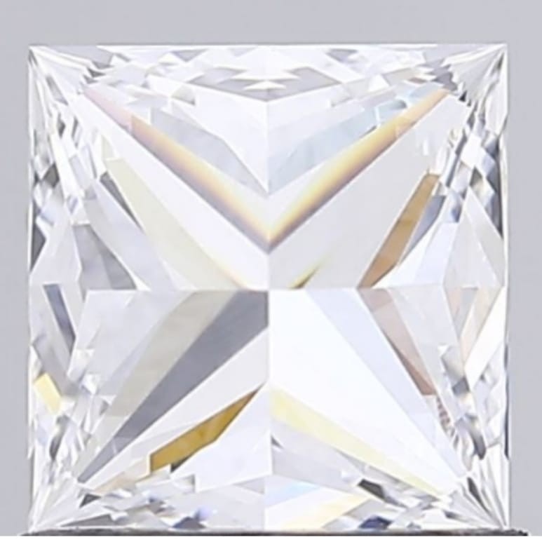 2.1 Ct Princess Cut IGI Certified Lab Grown CVD Diamond E Color VVS2 Clarity