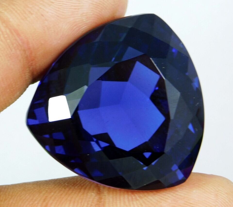 Blue Tanzanite 60-62 Blue Tanzania Of Trillion Cut Loose Gemstone EGL Certified