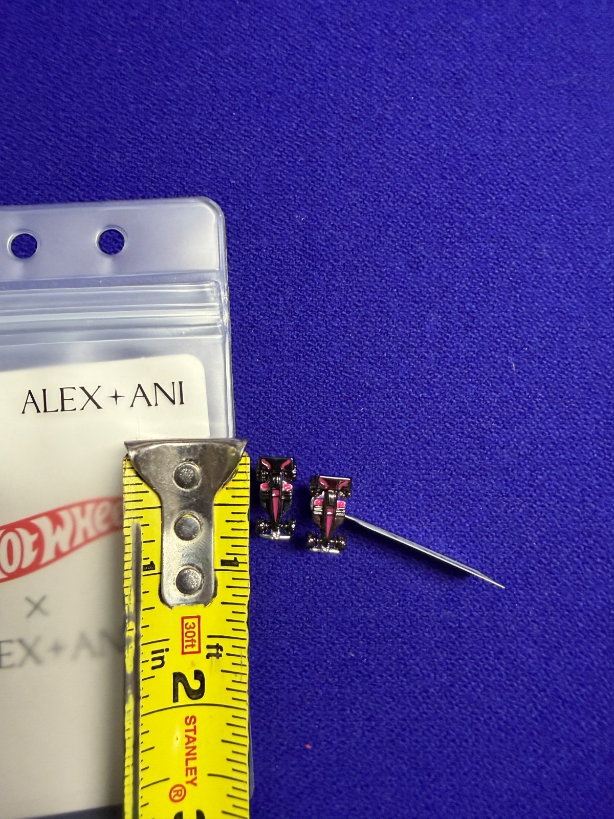 Alex And Ani Hot Wheels Racecar Stud Earring NEW