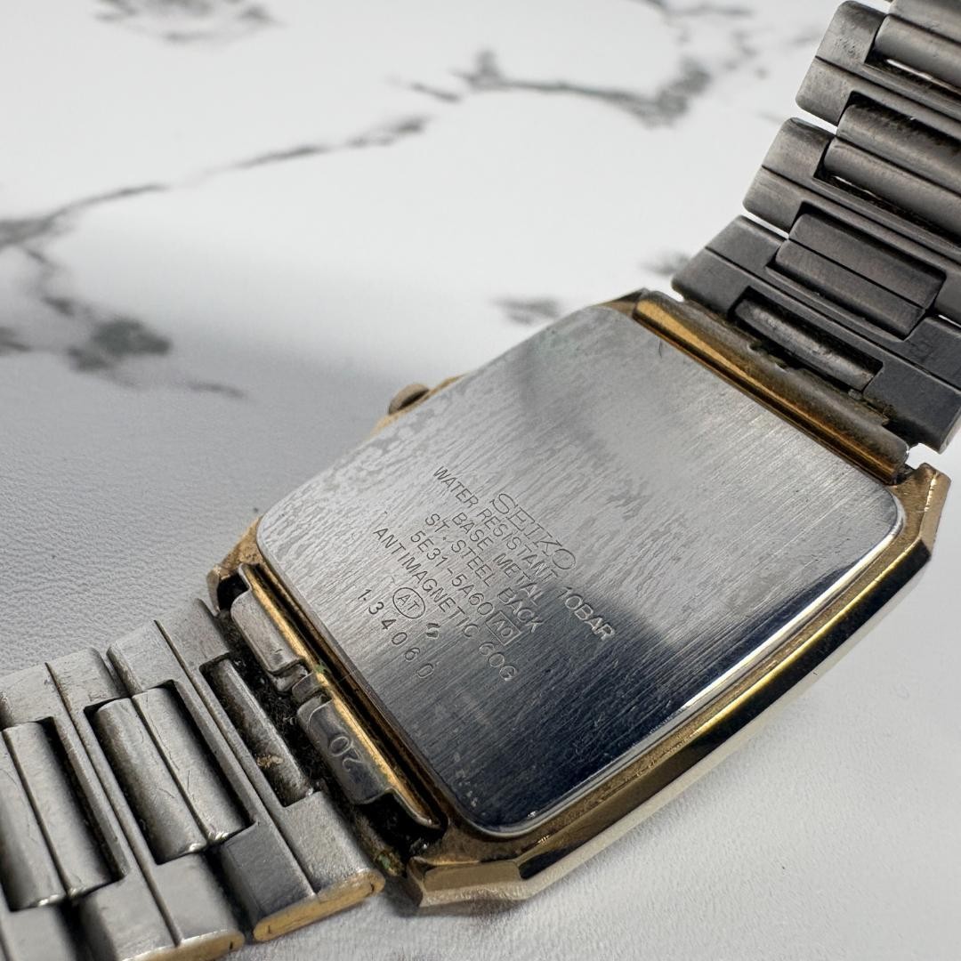 [Working Condition] SEIKO Spirit Square Gold