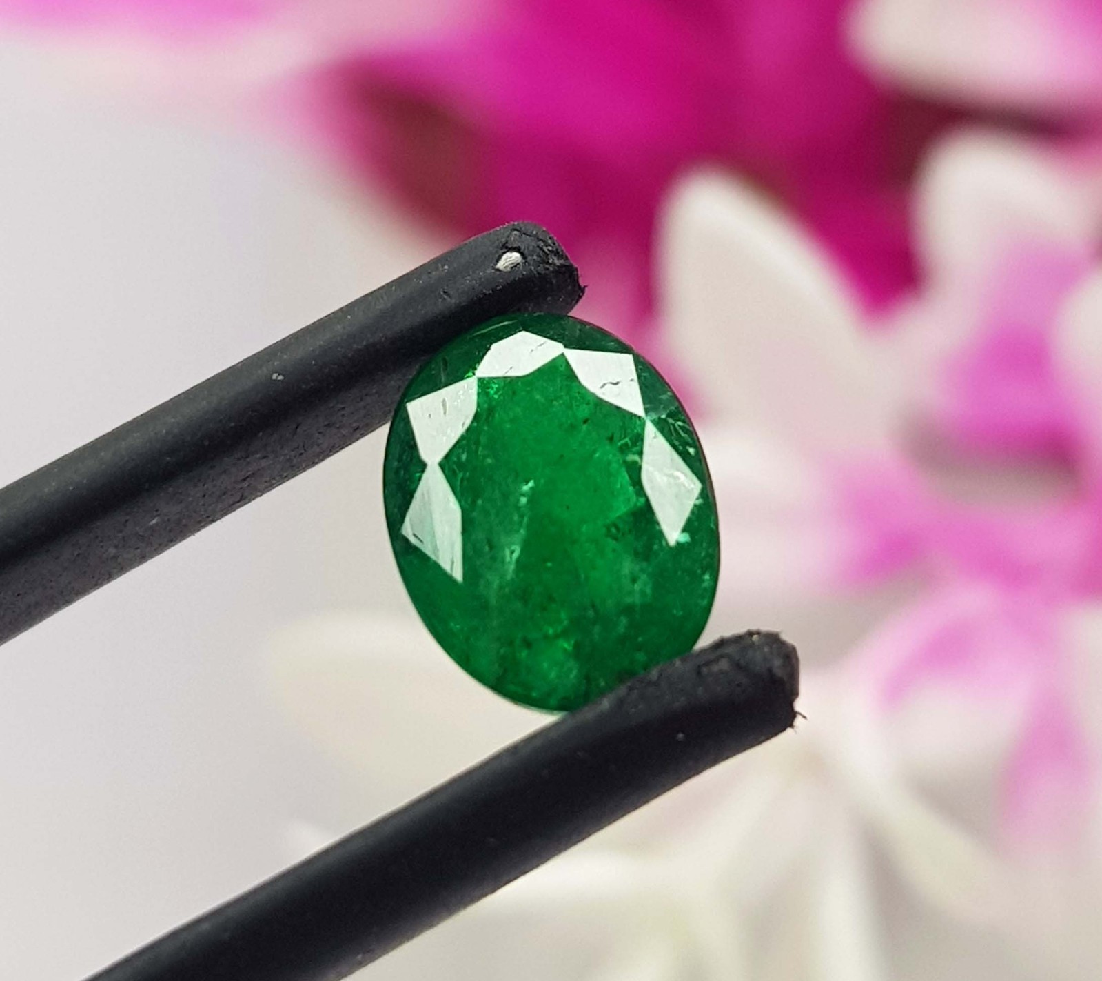 1.10 Ct Natural Emerald Oval Shape Rich Green Certified Loose Gemstone