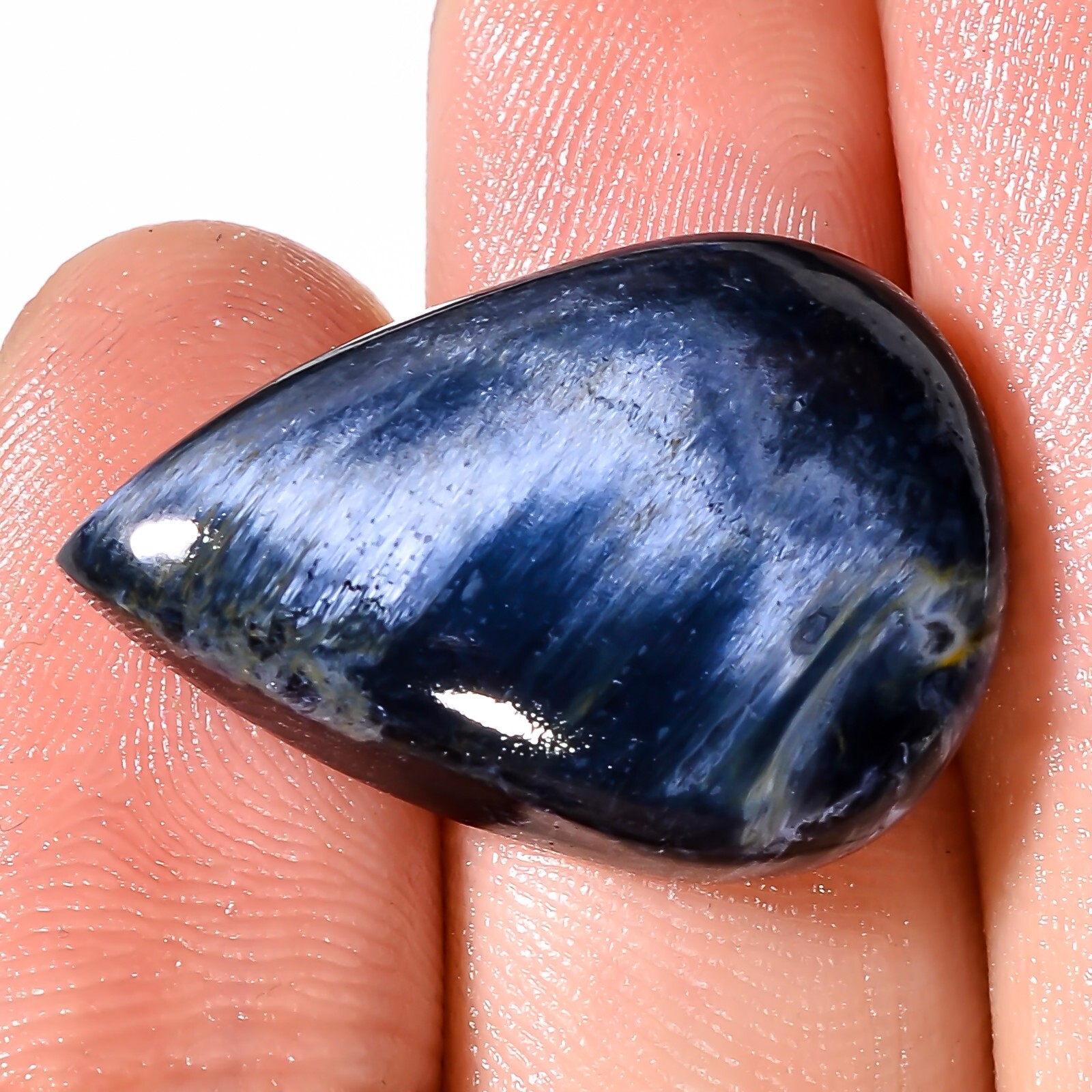 Grey PIETERSITE 16.05CTS 17X24X6mm A+ Natural Pear Cabochon Loose Gemstone BC-63