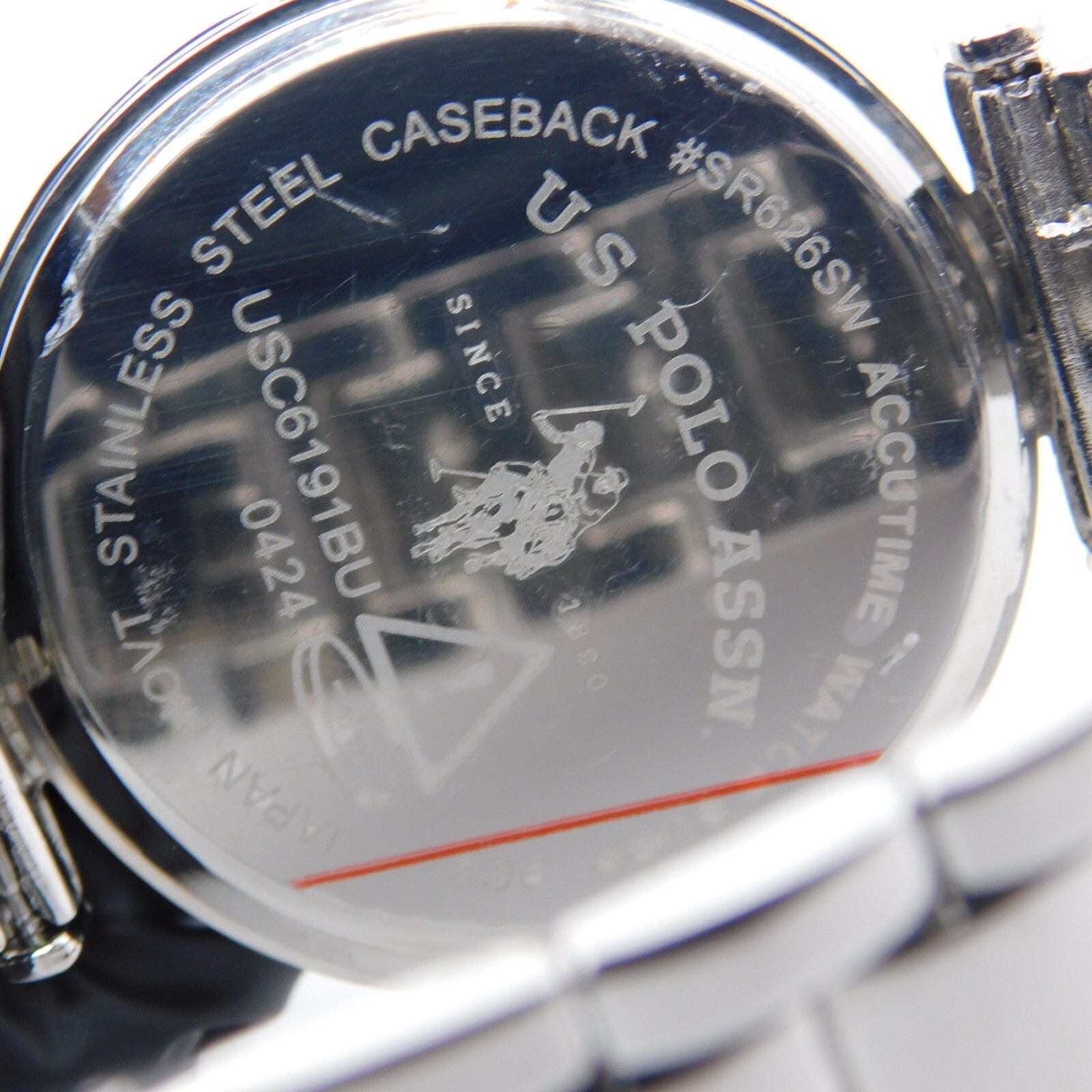 U.S. POLO ASSN. USC6191BU Quartz Analog Women’s Watch Sz. 7 1/4″ New Battery