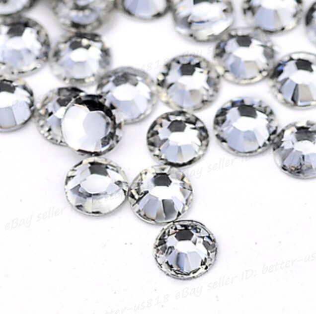 Crystal Flat Back Round ACRYLIC Hydro Gemstone 3 mm 4 mm 5 mm 6 mm 7 mm 8 mm