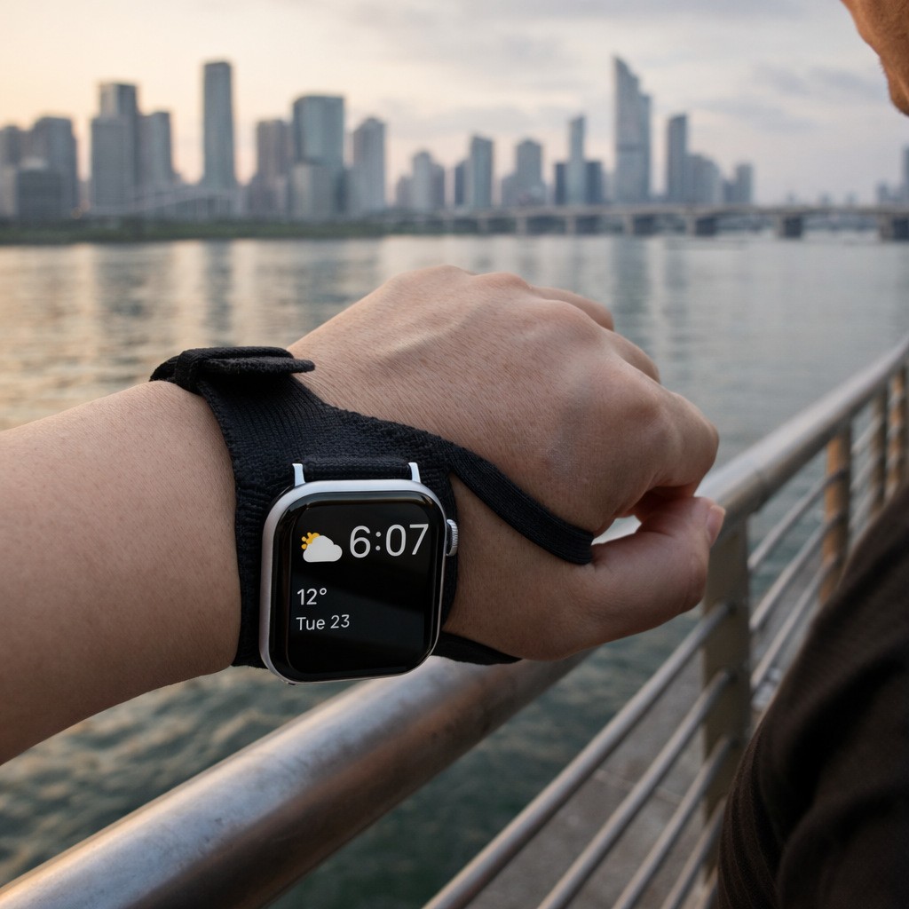 Breathable Knit Ergonomic Band, Perfect View Angle for All Apple Watch