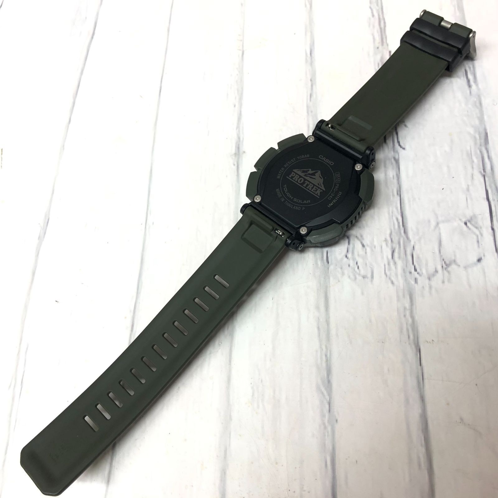 m001 X(60) CASIO PROTREK PRG 340 3JF Casio Pro Trek Green with box Climber Line