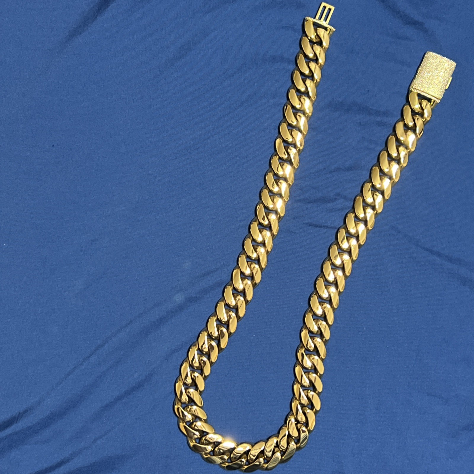 20MM 26INCH HEAVY MIAMI CUBAN 14KT GOLD ELECTROPLATED 10X WITH MOISSANITE CLASP