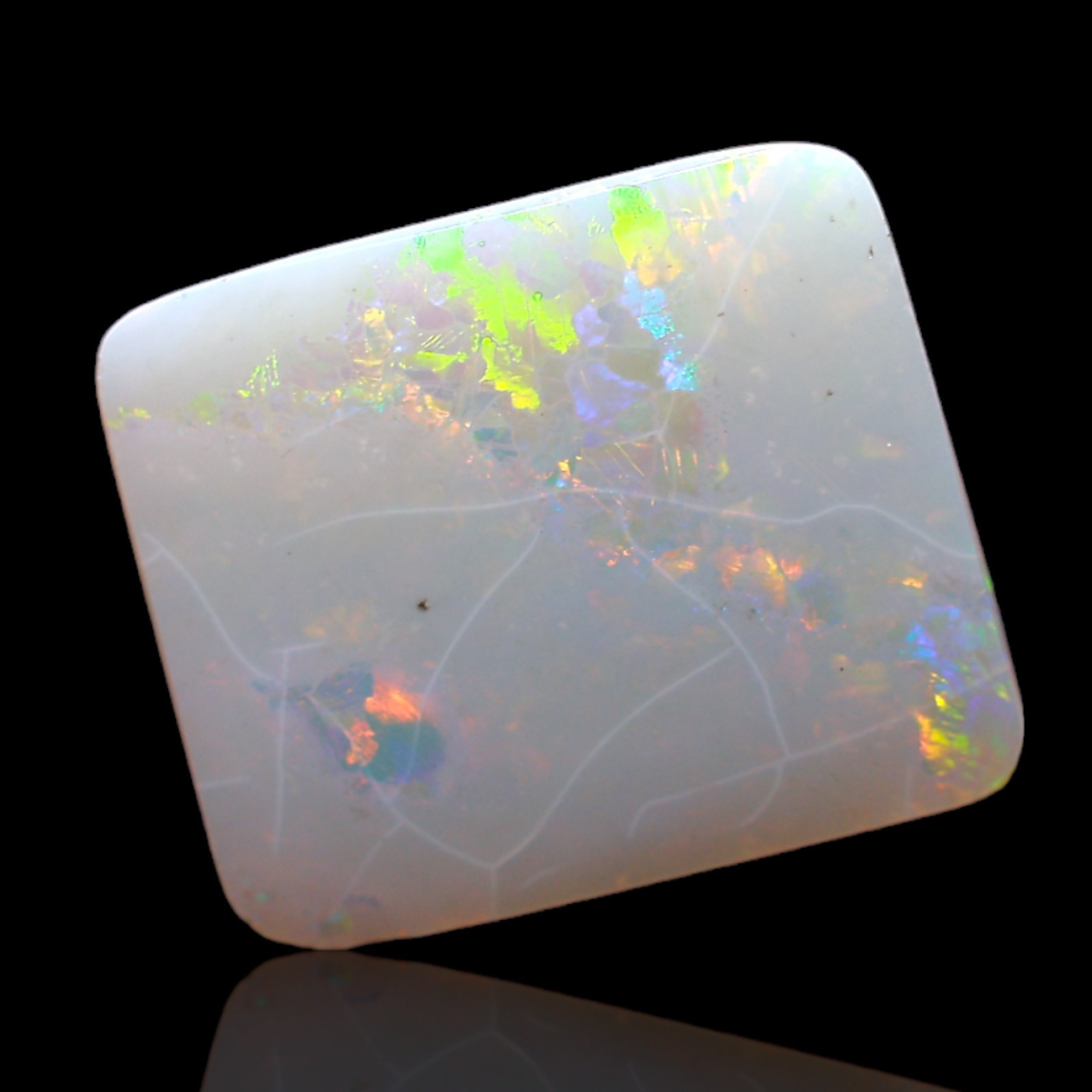 3.00 Cts Natural Square Fire Opal Cabochon Healing Bracelet Making 13x11x3 mm