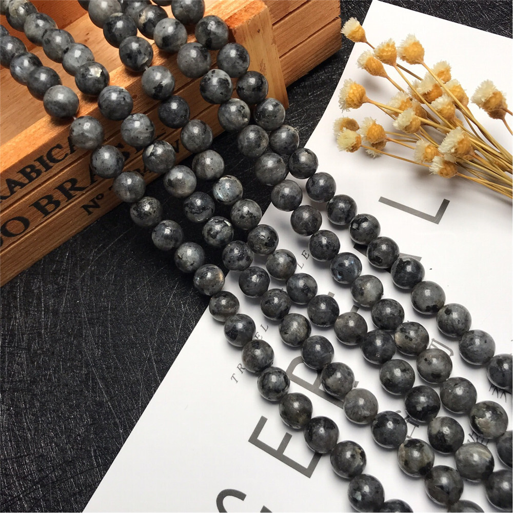 Wholesale 10 Strands 8mm Natural ShimmerStone Stone Round Spacer Loose Beads