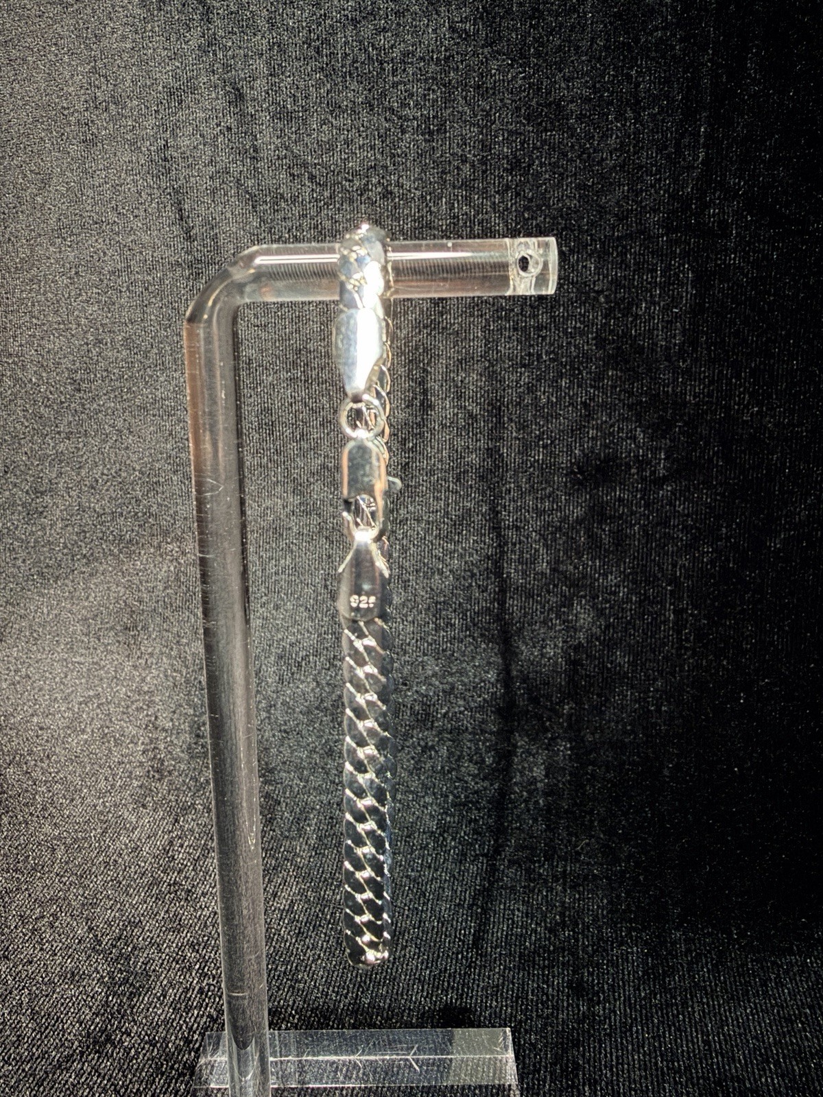 Miami Cuban 925 Stamped Silver Filled 8in 4.8MM Bracelet. 8.6g Brand new.