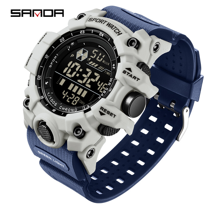 🔥 Men’s Outdoor Sport Watch ⌚ Waterproof LED Analog-Digital | Big Dial Gift 🎁.