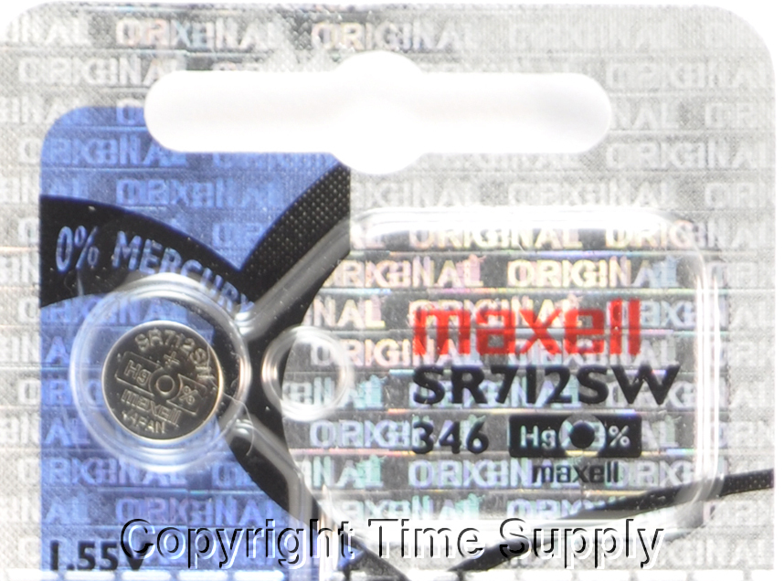 Maxell 346 SR712SW V346 628 280-66 SR721 Battery 0% MERCURY ( 1 PC )