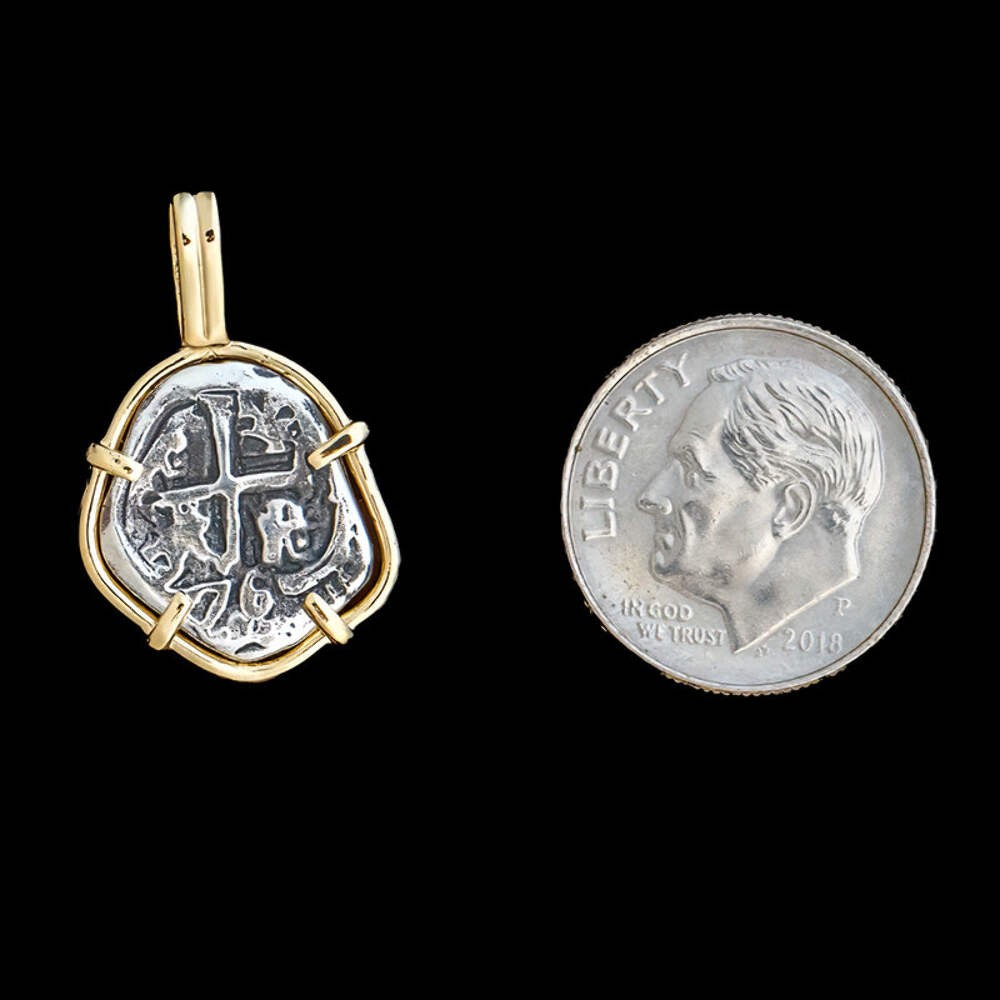 Atocha Sunken Treasure Jewelry – Odd 1 Reale Silver Coin Pendant
