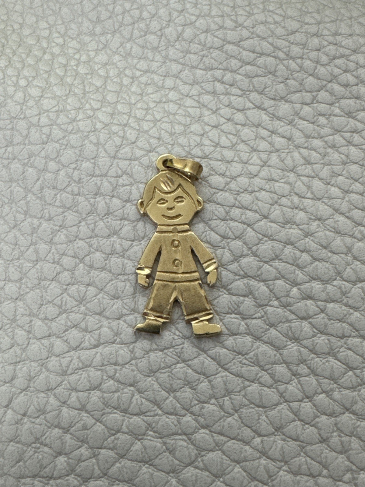 Vintage 14k Yellow Gold Boy Charm Pendant