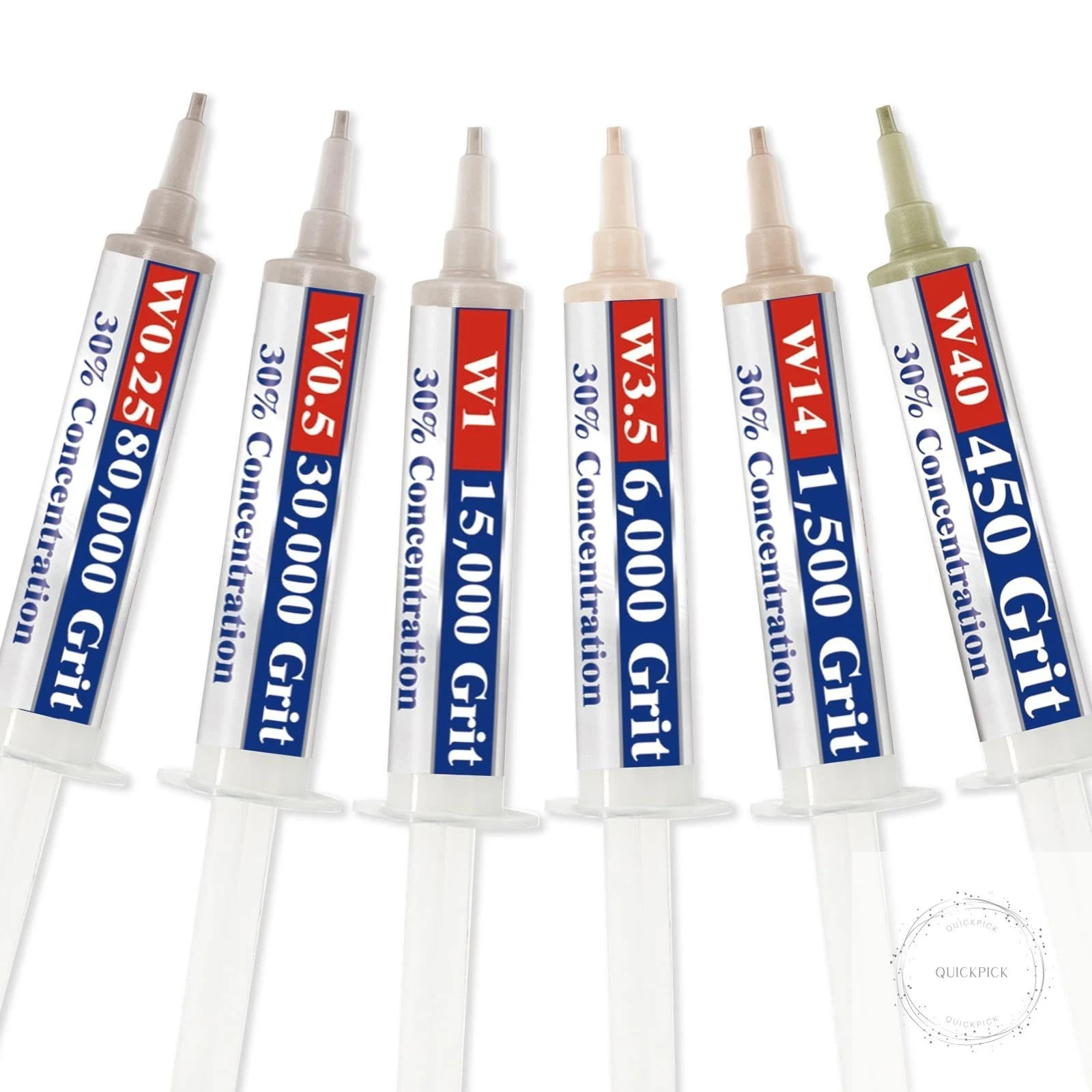 Diamond Polishing Compound Kit, 6 Grits 450 to 80,000 Glass Polishing Compound