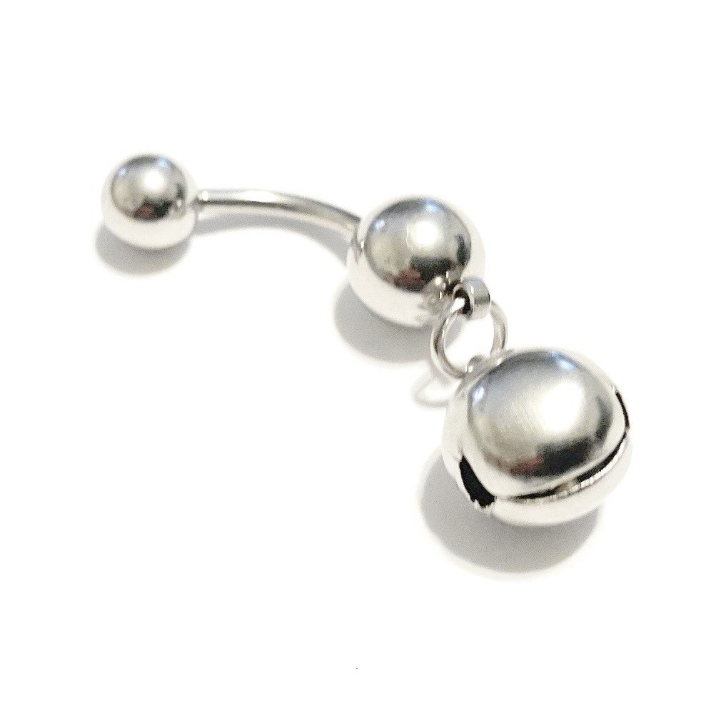 JINGLE BELL: It Bells, Surgical Steel Handcrafted 14g VCH Barbell. All Lengths.