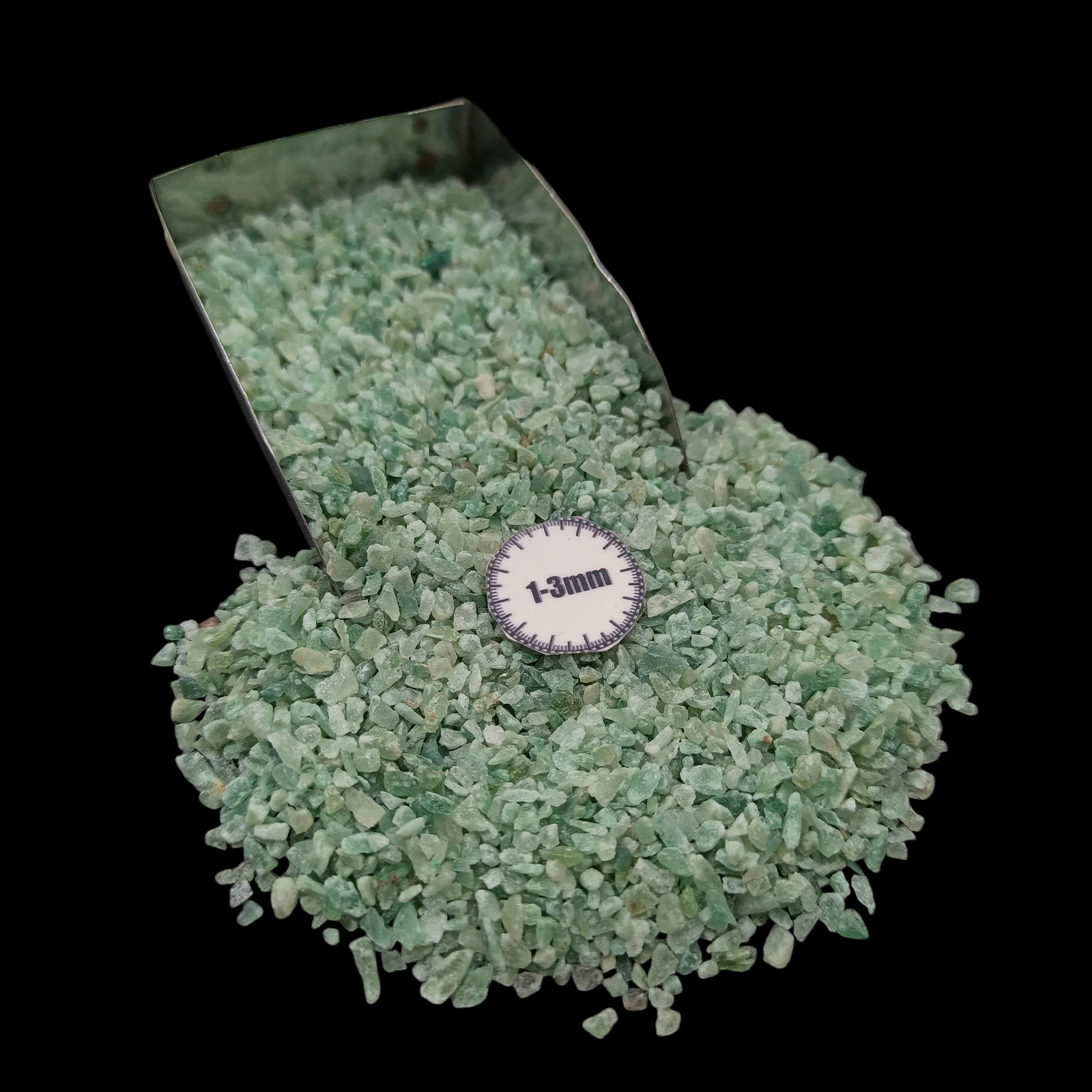 Green Mica Crushed Gemstone 1-3mm for Mosaic Resin Projects