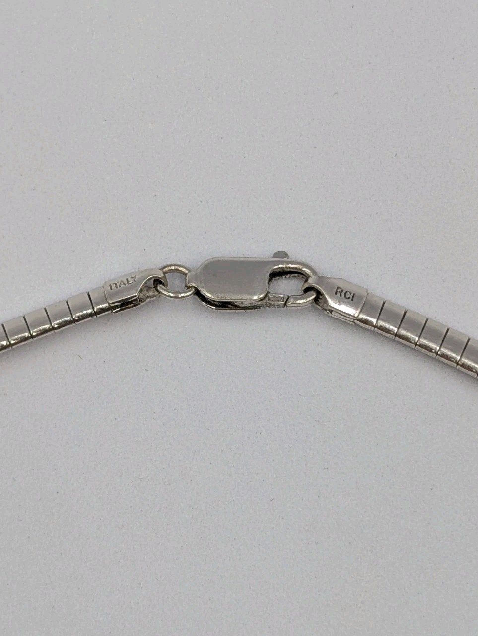 By RCI Vintage Sterling Silver 4mm Omega Italian Chain 925 Necklace 18″ – 20.1g