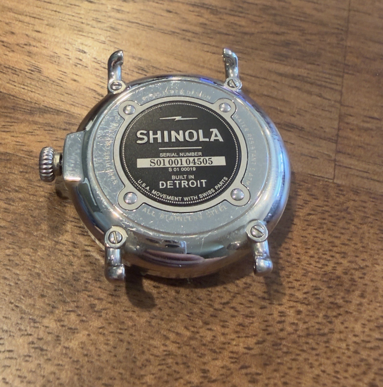 Shinola Runwell Argonite-1069 Detroit White Dial Silver Quartz 41mm Watch